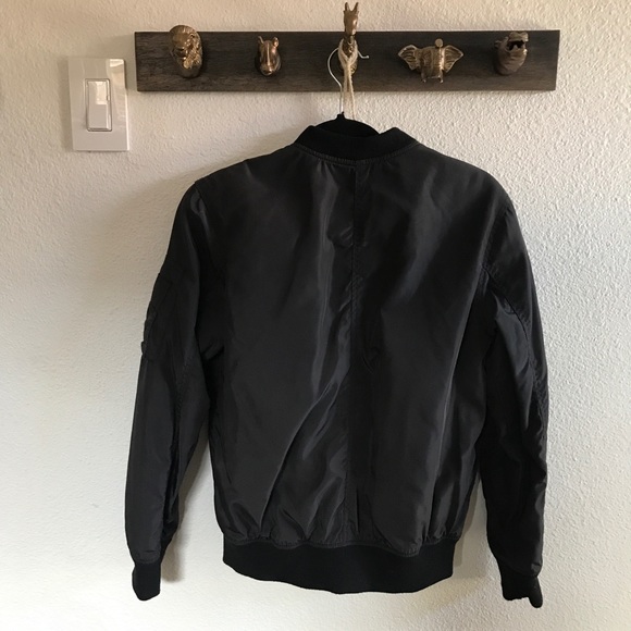 SOLD H&M bomber jacket varsity puffer black 10-12 - Picture 7 of 8